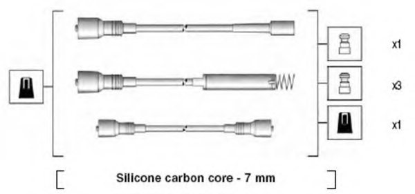 MAGNETI MARELLI 941125430691 Ignition Cable Kit